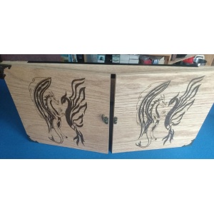 Game Master Screen - Fold Up Example with Phoenix Dragon